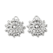 Латунные микропаве прозрачные кубические циркониевые подвески KK-H460-28P
