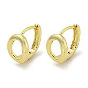 Овальные серьги-кольца из латуни EJEW-L211-011C-G