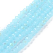 Стеклянные бусины с гальваническим покрытием  EGLA-A044-J4mm-L04