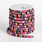 Ethnic Cord Polyester Cords, Colorful, 7x5mm, 10yards/roll