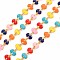 304 Stainless Steel Oval Link Chains, with Enamel, Real 18K Gold Plated, Soldered, Colorful, 6x7x1mm, about 3.28 Feet(1m)/Strand