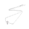 Rhodium Plated 925 Sterling Silver Clear Cubic Zirconia Star Pendant Necklace Making, for Half Drilled Beads, with 925 Stamp, Platinum, 16.73 inch(42.5cm), Pendants: 40x18mm, Pin: 0.8mm