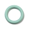 Ring Silicone Focal Beads, Silver, 65x10mm, Hole: 3mm, Inner Diameter: 46mm