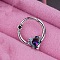 316L Stainless Steel Hoop Nose Rings, Stainless Steel Color, 8mm, Pin: 1.2mm
