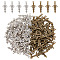 100Pcs 2 Colors Tibetan Style Alloy Pendants, Sword, Mixed Color, 28x12.5x3.5mm, Hole: 1.6mm, 50pcs/color