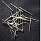 Iron Flat Head Pins, Cadmium Free & Lead Free, Platinum, 28x0.75~0.8mm, 20 Gauge, about 8400pcs/1000g, Head: 2mm