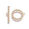 Brass Toggle Clasps, Cadmium Free & Nickel Free & Lead Free, with Junp Rings, for DIY Jewelry Making, Real 18K Gold Plated, Rinig: 14x2mm, Bar: 20.5x4x2, Hole: 1.2mm
