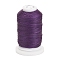 Waxed Polyester Cord, Flat, Purple, 1mm, about 76.55 yards(70m)/roll