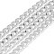Unwelded Aluminum Curb Chains, Silver, 7x5x1.4mm, about 100m/bag