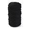 Cotton String Threads, for DIY Crafts, Gift Wrapping and Jewelry Making, Black, 3mm, about 150m/roll