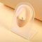 316L Surgical Stainless Steel Micro Pave Clear Cubic Zirconia L-Shaped Nose Rings, Stainless Steel Color, Wing, 7mm, Pin: 0.8mm