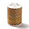 4-Ply Polycotton Cord Metallic Cord, Handmade Macrame Cotton Rope, for String Wall Hangings Plant Hanger, DIY Craft String Knitting, Yellow Green, 1.5mm, about 4.3 yards(4m)/roll