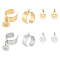 DIY Evil Eye Charm Open Cuff Ring Making Kit, Including 304 Stainless Steel Loop Ring Base, 201 Stainless Steel Charms with Jump Ring, Golden & Stainless Steel Color, 8Pcs/box