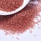 MIYUKI Delica Beads, Cylinder, Japanese Seed Beads, 11/0, Transparent Colours Rainbow, (DB1302) Dyed Transparent Peach, 1.3x1.6mm, Hole: 0.8mm, about 100000pcs/500g