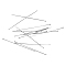 Brass Flat Head Pins, Cadmium Free & Nickel Free & Lead Free, Platinum, 70x0.7mm, 21 Gauge, about 1800pcs/500g, Head: 2mm