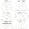 UNICRAFTALE 6 Types Hypoallergenic Hollow Hoop Earring 60 Pcs Stainless Steel Hoop Earrings Fish Ear Wires Components Huggie Hoop Loop Earrings for DIY Earrings Jewelry Making, 0.6-1mm Thick