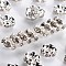 Brass Rhinestone Spacer Beads, Grade AAA, Wavy Edge, Nickel Free, Silver Color Plated, Rondelle, Crystal, 5x2.5mm, Hole: 1mm