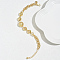 Iron Ball Beaded Ankletsts for Women, Golden, 9-1/8 inch(230mm)