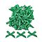 Polyester Costume Accessories, Bowknot, Sea Green, 16x19x3mm