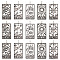 SUNNYCLUE 1 Box 30Pcs 5 Style Tarot Charm Evil Eyes Moon Star Charm Retangle Ouijas Hamsa Hand Mysterious Magic Charm for Jewellery Making Charms DIY Necklace Earrings Bracelets Crafts Women Adult
