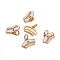 Brass Micro Pave Clear Cubic Zirconia Charms, Paramedic Charms, with Enamel and Jump Rings, Nurse Cap, Golden, 8.5x12.5x1.5mm, Hole: 3.5mm