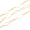 PVD Vacuum Plating 304 Stainless Steel Link Chain, Rhombus, Soldered, Soldered, with Spool, Golden, 19.5x7x1mm, 16.4 Feet(5m)/roll