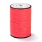Round Waxed Polyester Thread String, Micro Macrame Cord, Twisted Cord, for Leather Sewing Stitching, Salmon, 0.55mm, about 131.23 yards(120m)/roll