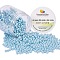 Pearlized Eco-Friendly Dyed Glass Pearl Round Bead, Light Blue, 4~4.5mm, Hole: 0.7~1.1mm, about 1000pcs/box