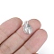 Stainless Steel Pendants, Beetle, Stainless Steel Color, 16x10mm