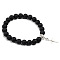 Cross Bracelet Women's European and American Fashion Personality Black Bracelet Ethnic Style Jewelry Lava Stone