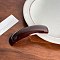 Cellulose Acetate Hair Barrette, with Platinum Iron Findings, Rectangle, Coconut Brown, 100mm