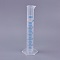 Plastic Measuring Cylinder Tools, Clear, 14.8cm, Bace: 5.2x4.6cm, Bottle Diameter: 1.9cm, Capacity: 25ml