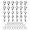 30Pcs 3 Style 304 Stainless Steel Jump Rings and 30Pcs 5 Style 316 Stainless Steel Lobster Claw Clasps, Stainless Steel Color, 9x6mm, Hole: 1mm