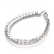 Tarnish Resistant 304 Stainless Steel Curb Chain Bracelets, with Lobster Claw Clasps, Stainless Steel Color, 8-1/8 inch(20.7cm), 8.5x2mm