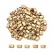Metallic Colours Glass Seed Beads, 2-Hole, Rectangle, Antique Golden Plated, 4.5~5.5x2x2~2.5mm, Hole: 0.5~0.8mm