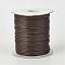 Eco-Friendly Korean Waxed Polyester Cord, Coconut Brown, 3mm, about 41.01~41.56 Yards(37.5~38m)/Roll