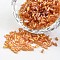 Glass Seed Beads, Transparent Colours Rainbow, Sandy Brown, 3~5x1.8~2mm, Hole: 0.8mm, about 12000pcs/450g