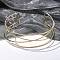 Iron Open Cuff Choker Necklaces for Women, Golden, Inner Diameter: 4.49 inch(11.4cm), 40mm