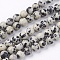 Natural Dalmatian Jasper Stone Bead Strands, Round, 6mm, Hole: 1mm, about 58~60pcs/strand, 14.9 inch