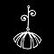 Non-Tarnish 201 Stainless Steel Big Pendants, Laser Cut, with Jump Rings, Flower, Stainless Steel Color, 50mm, Hole: 1.5mm