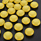 Imitation Jelly Acrylic Beads, Flat Round, Gold, 17x9.5mm, Hole: 2mm, about 316pcs/500g