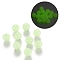 Luminous Acrylic Round Beads, Glow in the Dark, Pale Green, 6mm, Hole: 1.5mm, about 4500pcs/500g