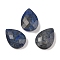 Natural Lapis Lazuli Cabochons, Teardrop, Faceted, 18x13x6mm