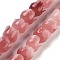 Synthetic Coral Beads Strands, Dyed, Rose Flower, Pale Violet Red, 7x6mm, Hole: 1.2mm, about 50pcs/strand, 12.40''(31.5cm)