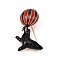 Sea Lion Playing Ball Enamel Pins, Alloy Rhinestone Brooches for Backpack Clothes, Colorful, 58x37mm