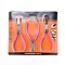 45# Steel Jewelry Plier Sets, Including Wire Round Nose Plier, Cutter Plier and Side Cutting Plier, Pink, 11.7x8x0.9cm, 11.7x7.5x1cm, 10.7x7x0.85cm, 3pcs/set