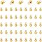 SUPERFINDINGS 50Pcs Brass Sphere Charms 4.5x3mm Real 18K Gold Plated Small Ball Bead Charms End Piece Terminators Round Dangle for Necklace Earrings Jewelry Making,Hole: 0.8mm