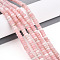 Natural Pink Opal Beads Strands, Rondelle, 4~4.5x2~2.5mm, Hole: 0.7mm, about 151~152pcs/strand, 15.16~15.35''(38.5~39cm)
