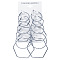 Alloy Hoop Earrings Sets, Platinum, 25~50mm, 6pairs/set