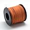 Faux Suede Cords, Faux Suede Lace, Chocolate, 2.7x1.5mm, about 27.34 yards(25m)/roll
